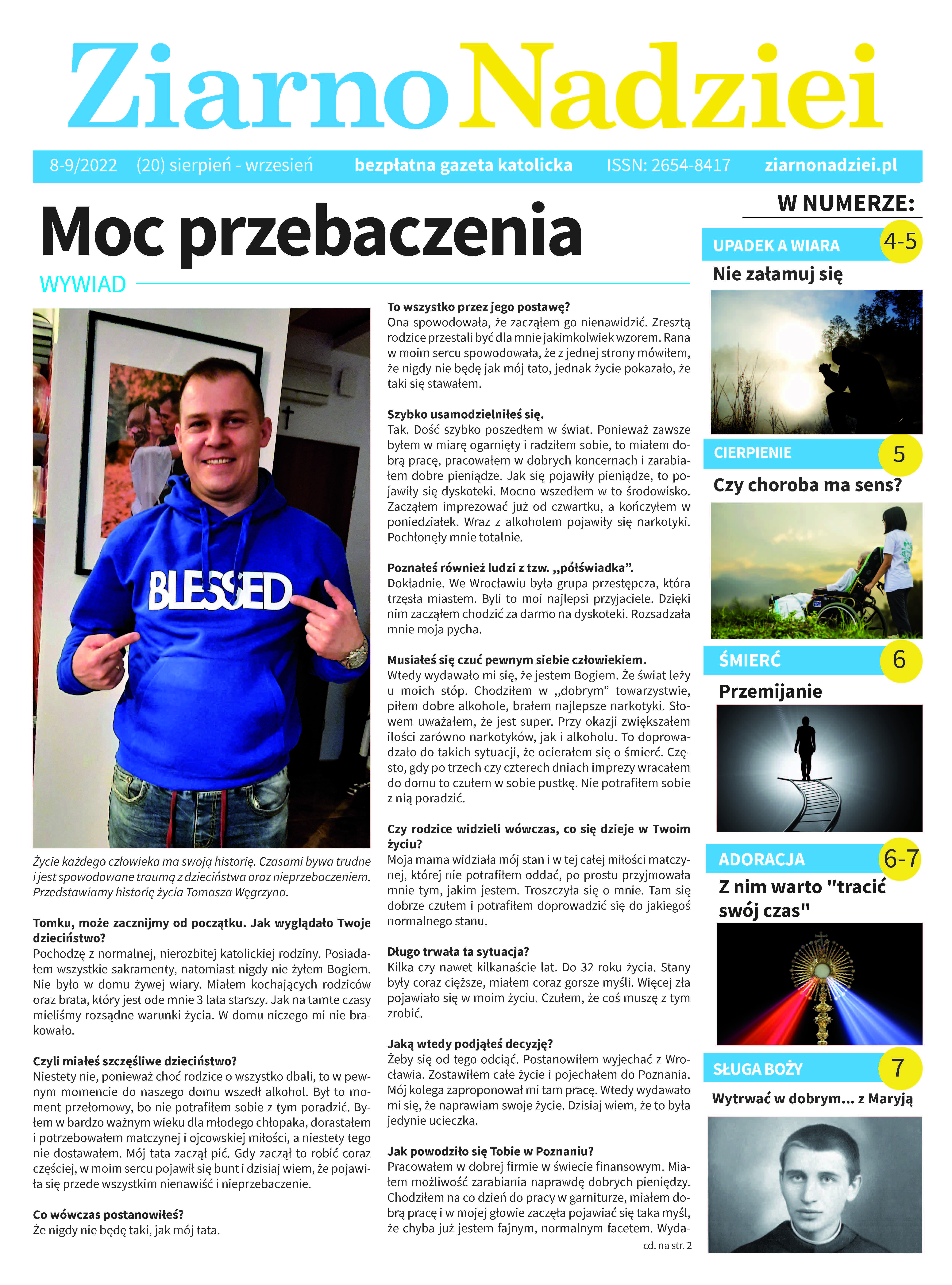 Gazeta „Ziarno Nadziei” sierpień-wrzesień nr 8-9 2022 (20)